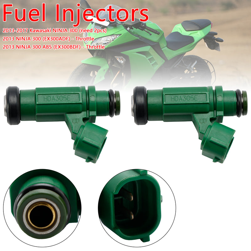 Kawasaki Versys-X 300 2017-2022 Ninja 300 2013-2017 2PCS 49033-0558 Fuel Injector