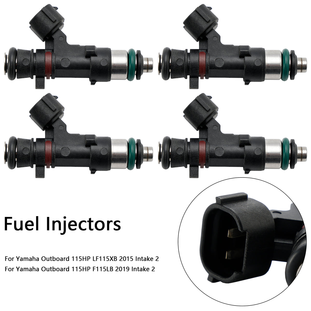 Yamaha Outboard 150 175 200 HP 4PCS 6DA-13761-00-00 Fuel Injector 6DA-13761-01
