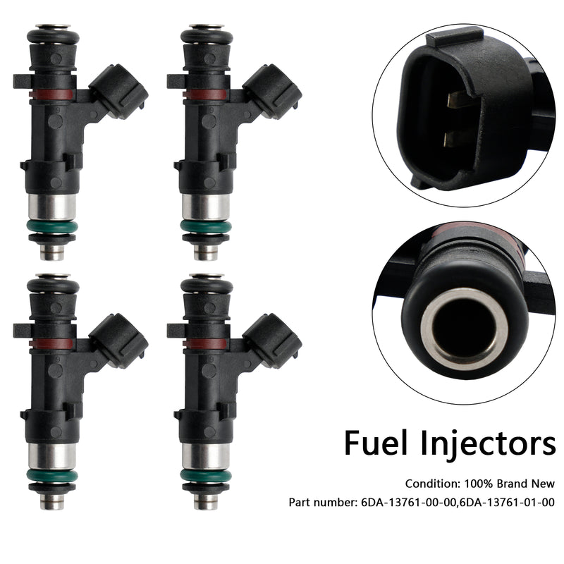 Yamaha Outboard 150 175 200 HP 4PCS 6DA-13761-00-00 Fuel Injector 6DA-13761-01
