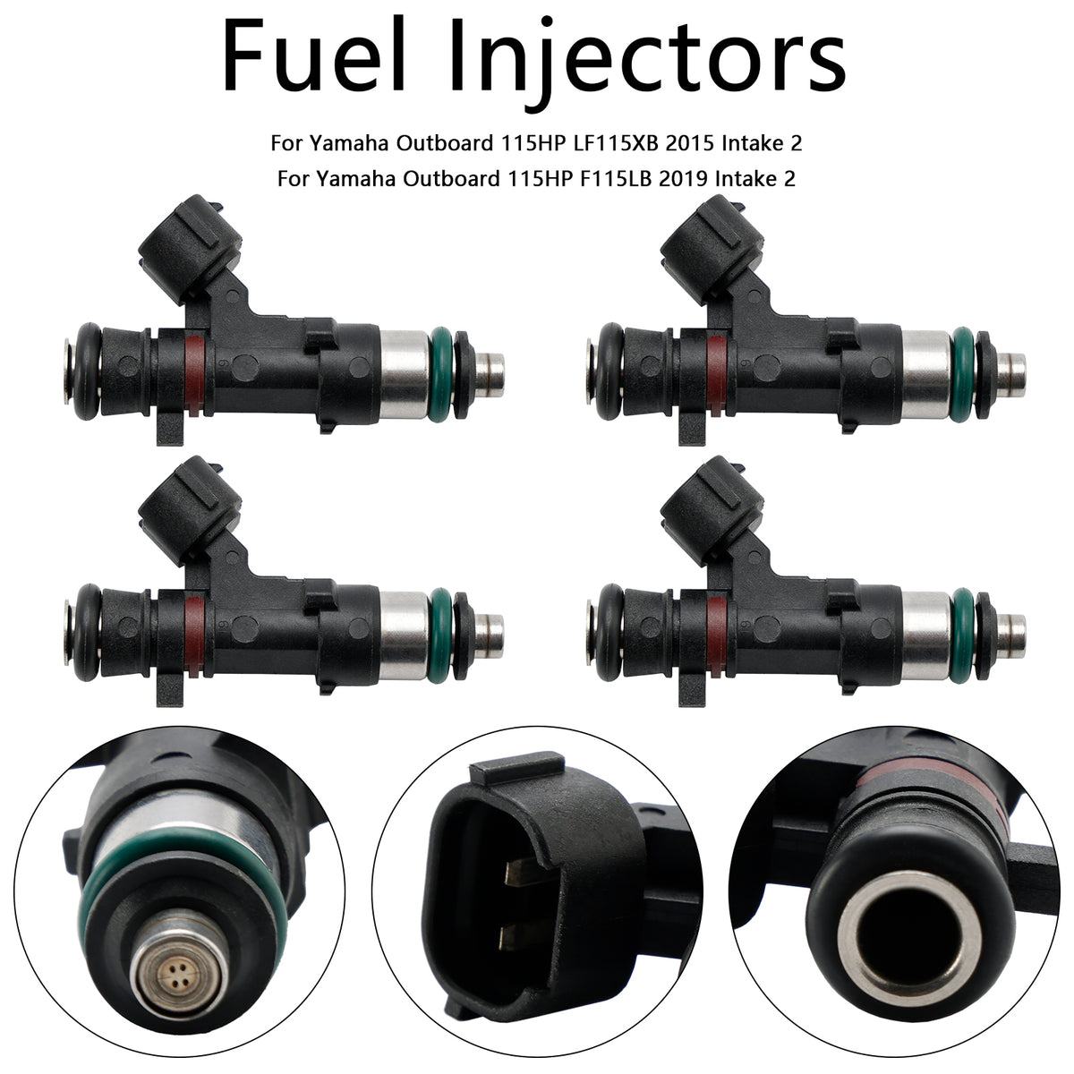 Yamaha Outboard 150 175 200 HP 4PCS 6DA-13761-00-00 Fuel Injector 6DA-13761-01