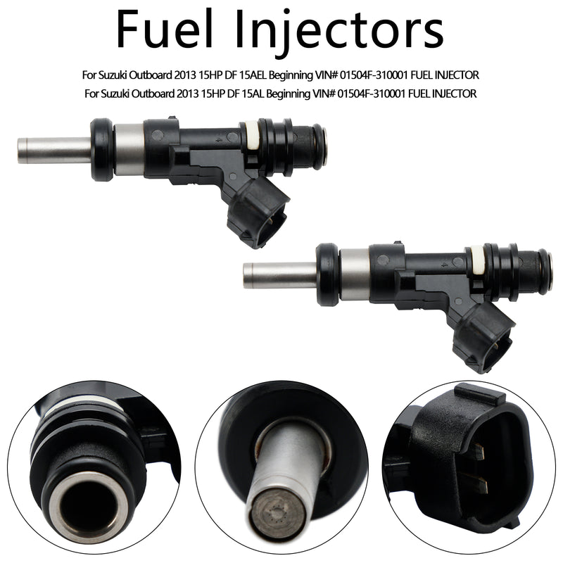 Suzuki Outboard DF 15HP 9.9HP 20HP 2PCS 15710-89L00 Fuel Injector
