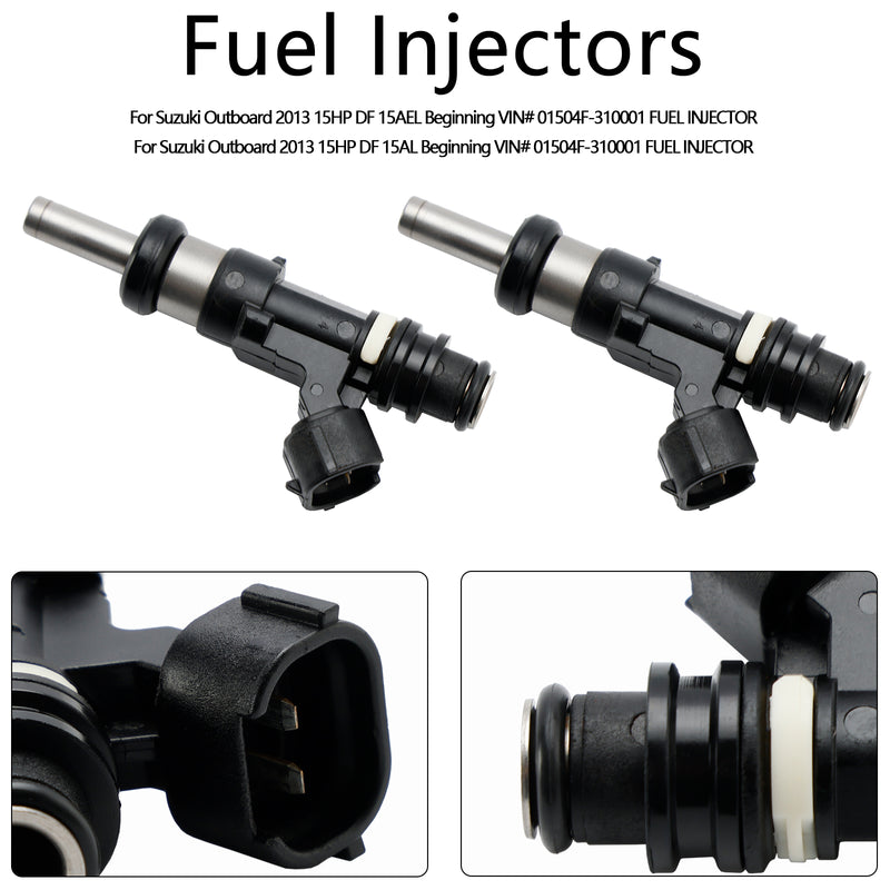Suzuki Outboard DF 15HP 9.9HP 20HP 2PCS 15710-89L00 Fuel Injector