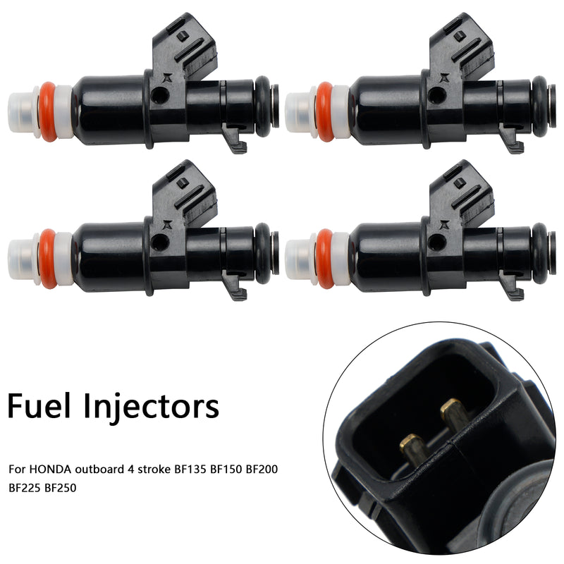 Honda 115hp 135hp 150hp BF200 BF225 BF250 4PCS 16450-ZY6-003 Fuel Injectors