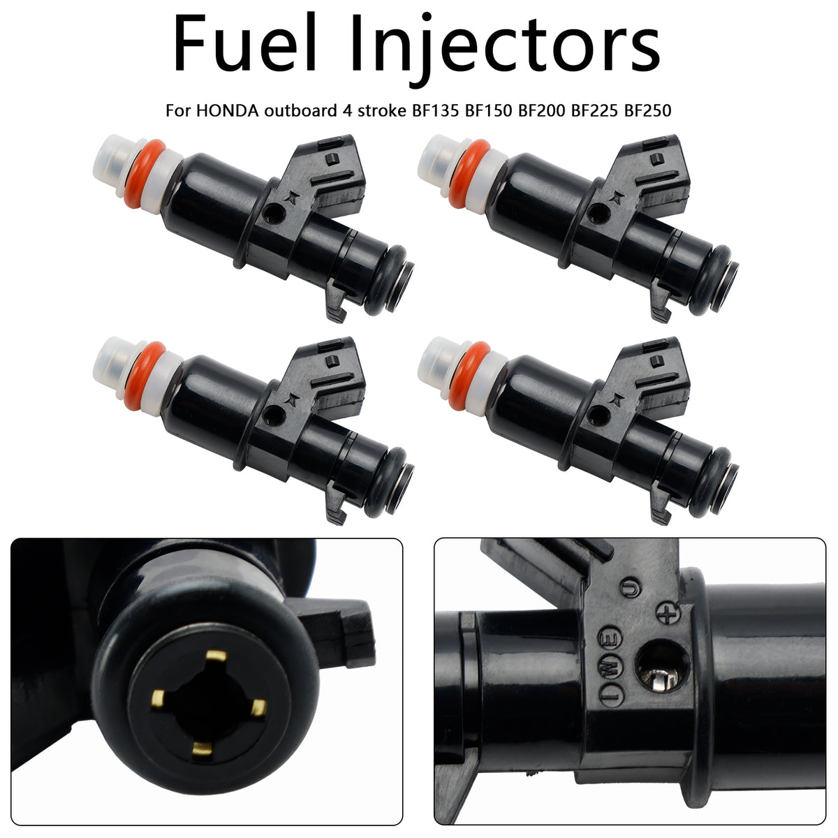 Honda 115hp 135hp 150hp BF200 BF225 BF250 4PCS 16450-ZY6-003 Fuel Injectors