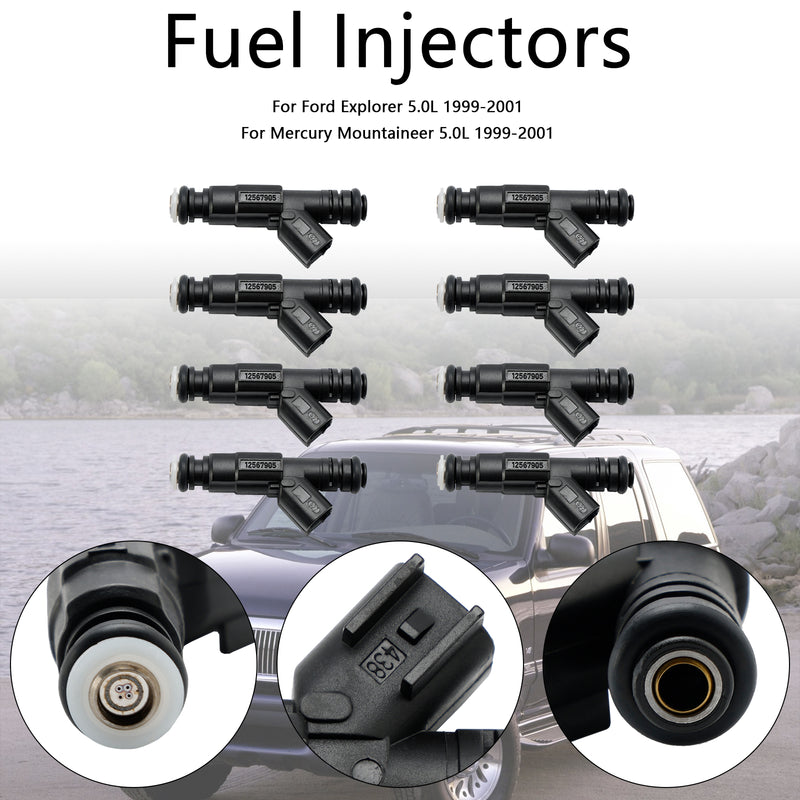 Mercury Mercruiser 8PCS 885176 0280156081 Fuel Injectors MAR102-8N 9-33102