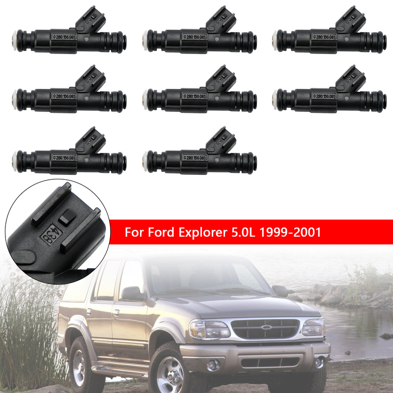 Mercury Mercruiser 8PCS 885176 0280156081 Fuel Injectors MAR102-8N 9-33102