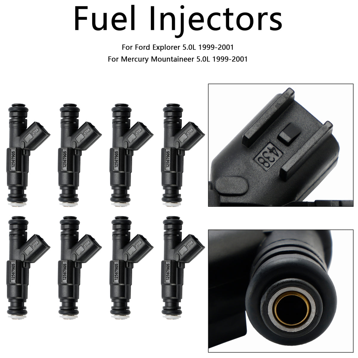 Mercury Mercruiser 8PCS 885176 0280156081 Fuel Injectors MAR102-8N 9-33102