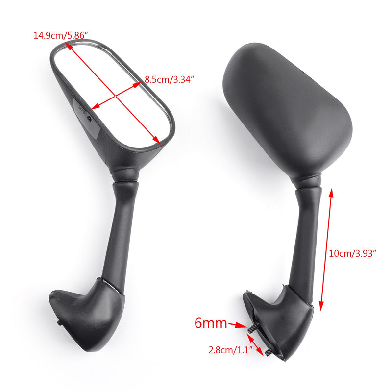Yamaha YZF 600 R6 2003-2005 YZF R6S 2006-2008 Black Mirrors
