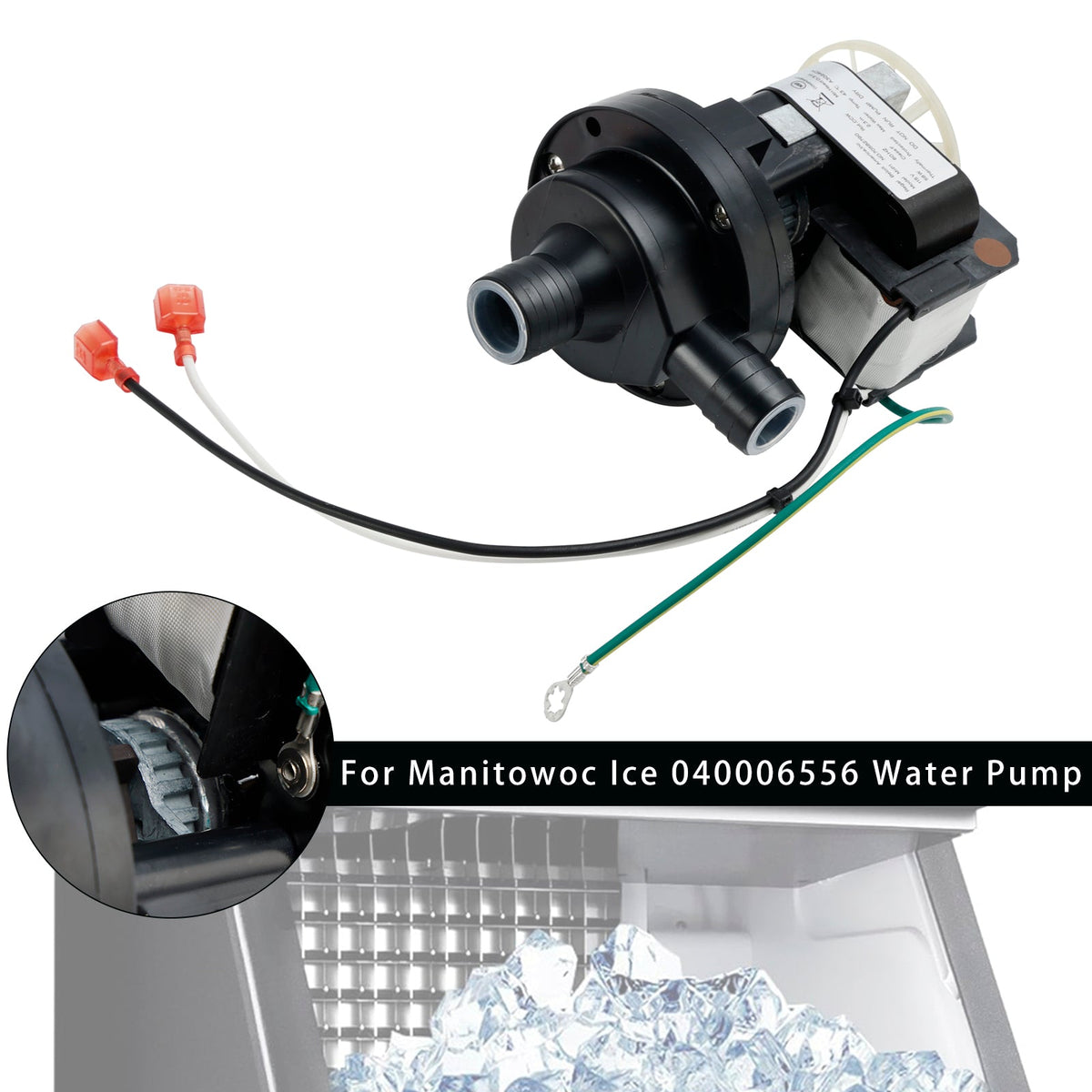 040006556 Pump Water 115/60/1  9" Height  9" Width  7" Length