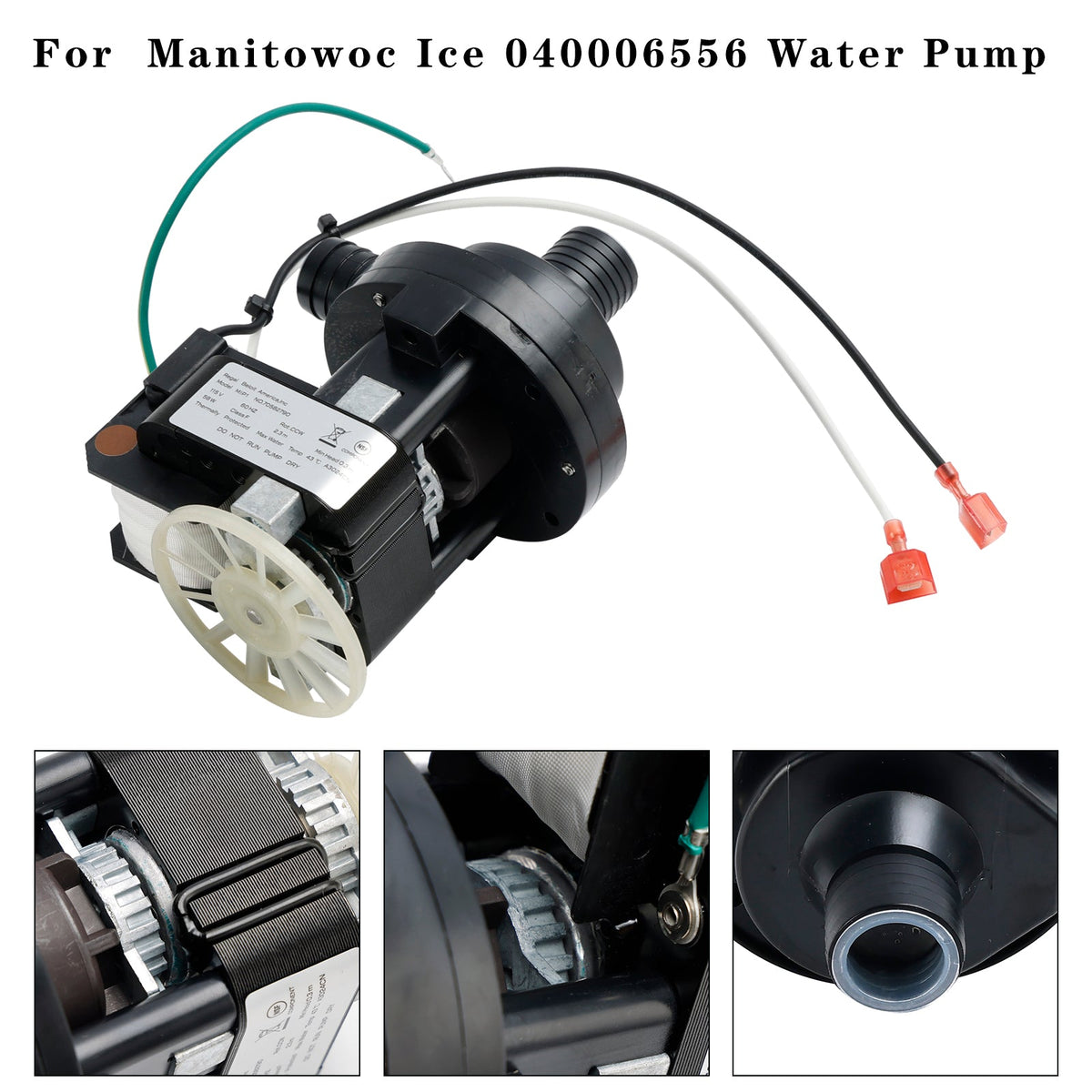 040006556 Pump Water 115/60/1  9" Height  9" Width  7" Length