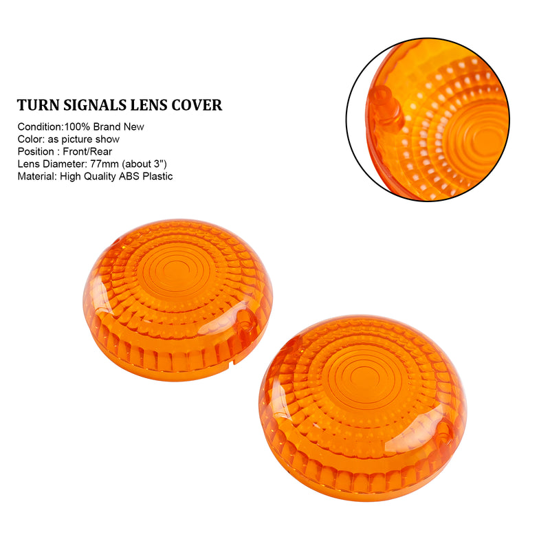 Yamaha V-Star1100 XVS650 Road Star Amber Front/Rear Turn Signals Lens Cover