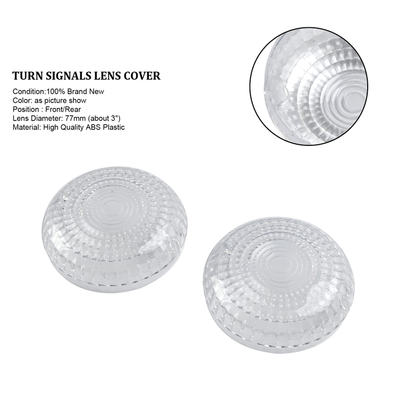 Yamaha V-Star1100 XVS650 Road Star Clear Front/Rear Turn Signals Lens Cover