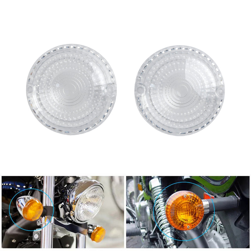 Yamaha V-Star1100 XVS650 Road Star Clear Front/Rear Turn Signals Lens Cover