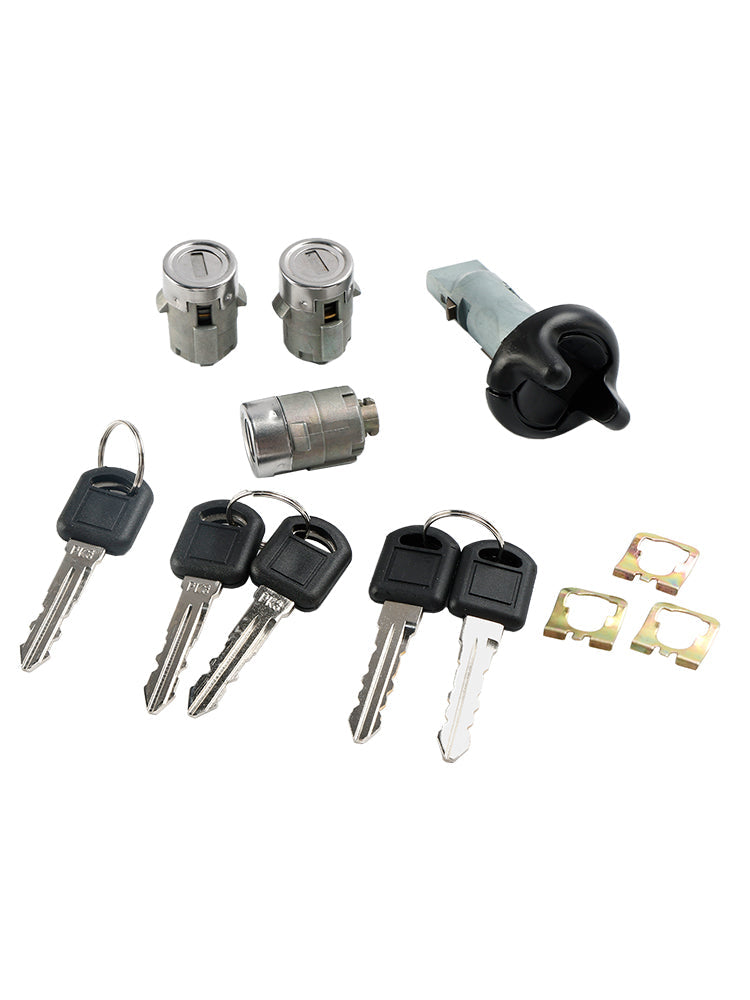Ignition Switch Cylinder & 3 Door Lock Set W/2 Keys For Suburban Tahoe 98-1999