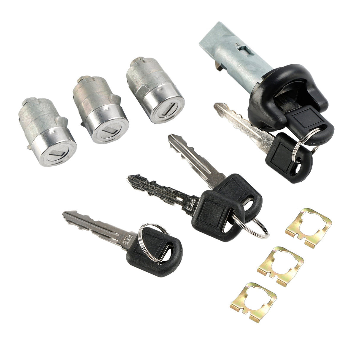 Ignition Switch Cylinder & 3 Door Lock Set W/2 Keys For Suburban Tahoe 98-1999