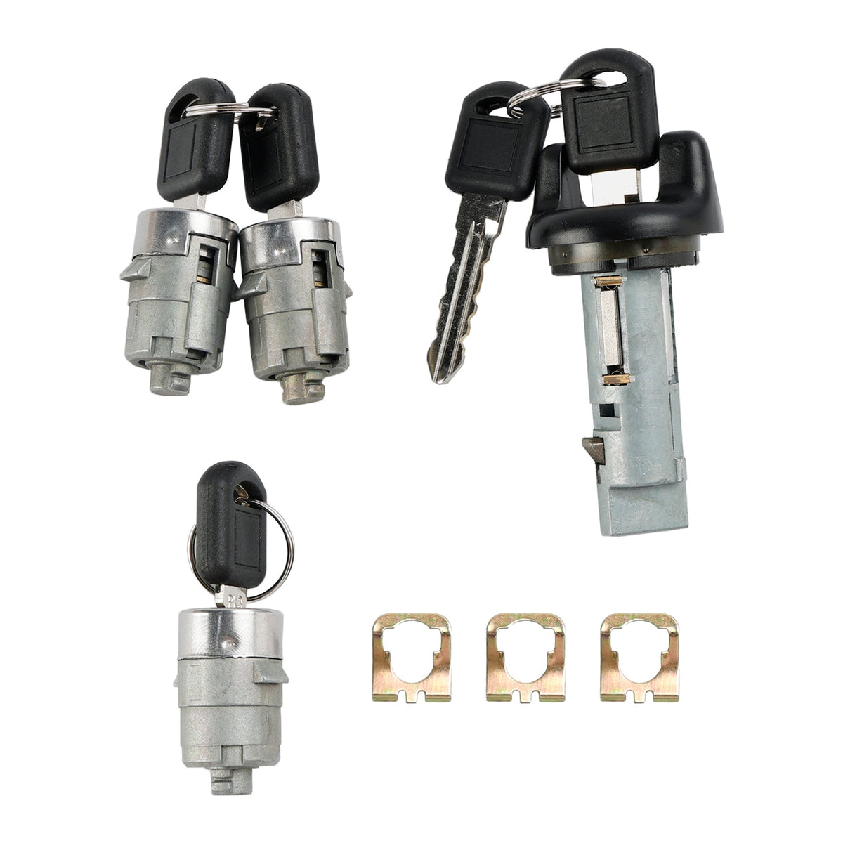 Ignition Switch Cylinder & 3 Door Lock Set W/2 Keys For Suburban Tahoe 98-1999