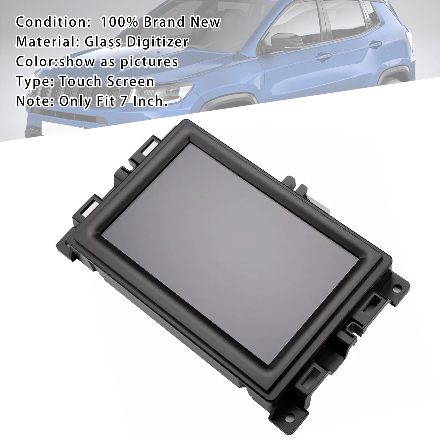 7" LCD Display Touch Screen For Jeep Compass Car Radio Navigation 2017-2020