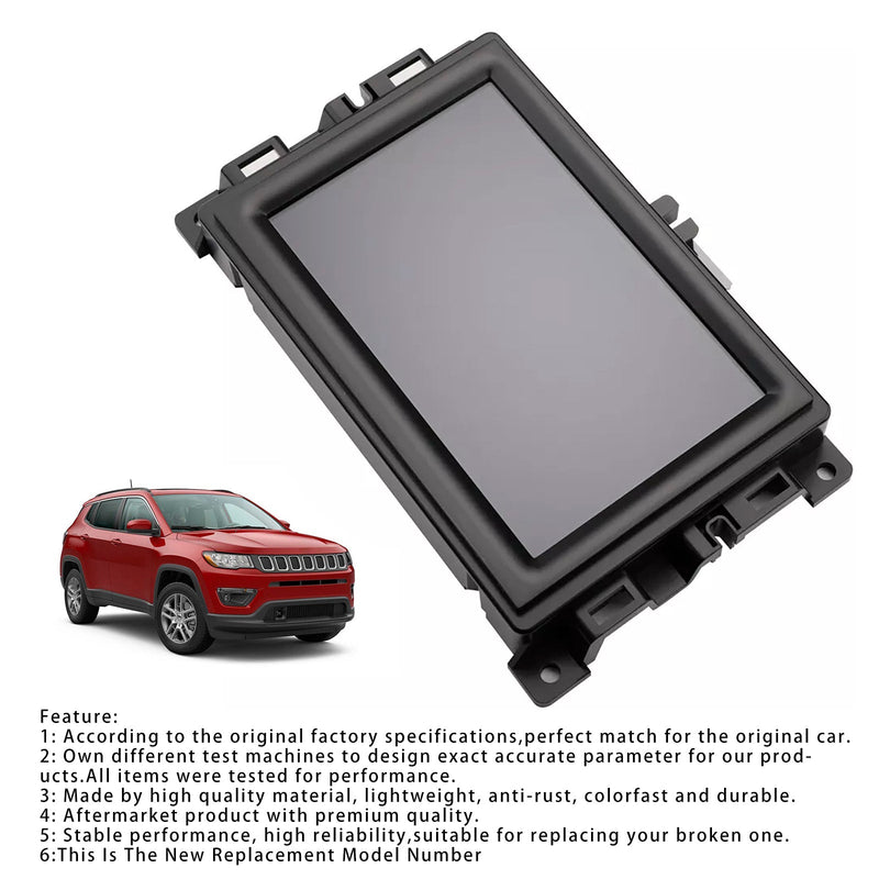 7" LCD Display Touch Screen For Jeep Compass Car Radio Navigation 2017-2020
