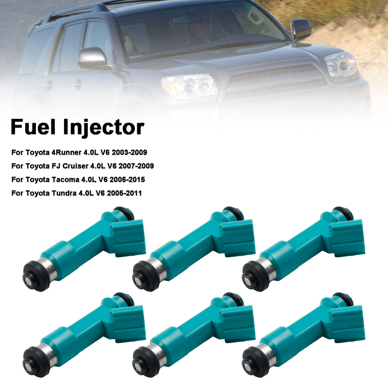 Toyota Tacoma 4Runner FJ Cruiser 23250-31010 6PCS Fuel injector 23250-31060