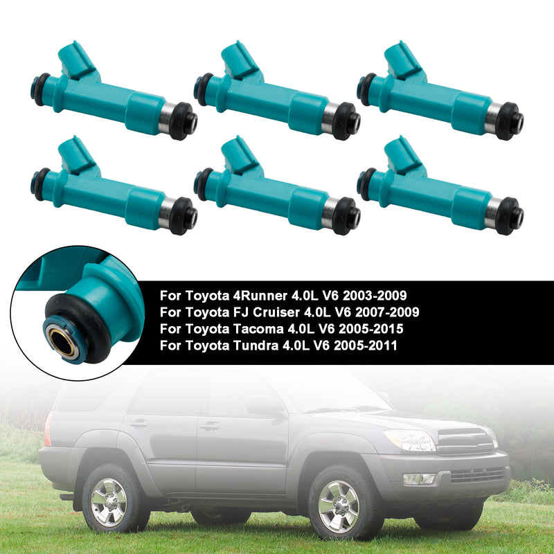 Toyota Tacoma 4Runner FJ Cruiser 23250-31010 6PCS Fuel injector 23250-31060