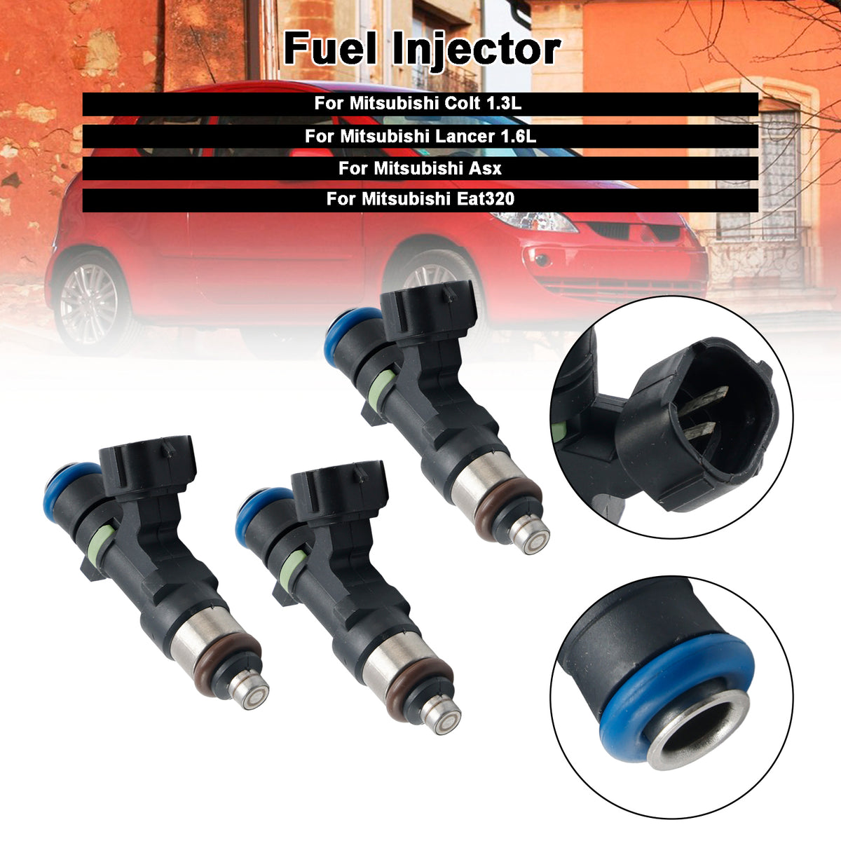 Mitsubishi Colt 1.3L Lancer 1.6L ASX 1465A331 3PCS Fuel injector EAT320