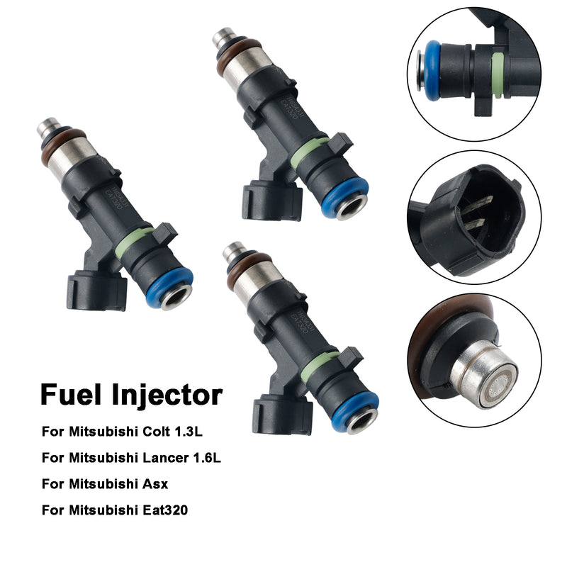 Mitsubishi Colt 1.3L Lancer 1.6L ASX 1465A331 3PCS Fuel injector EAT320