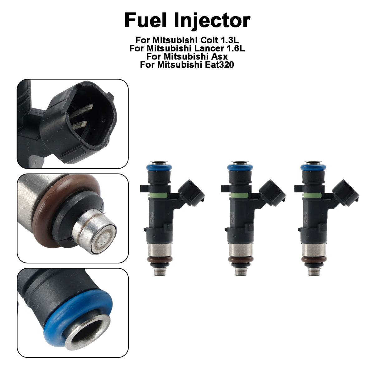 Mitsubishi Colt 1.3L Lancer 1.6L ASX 1465A331 3PCS Fuel injector EAT320