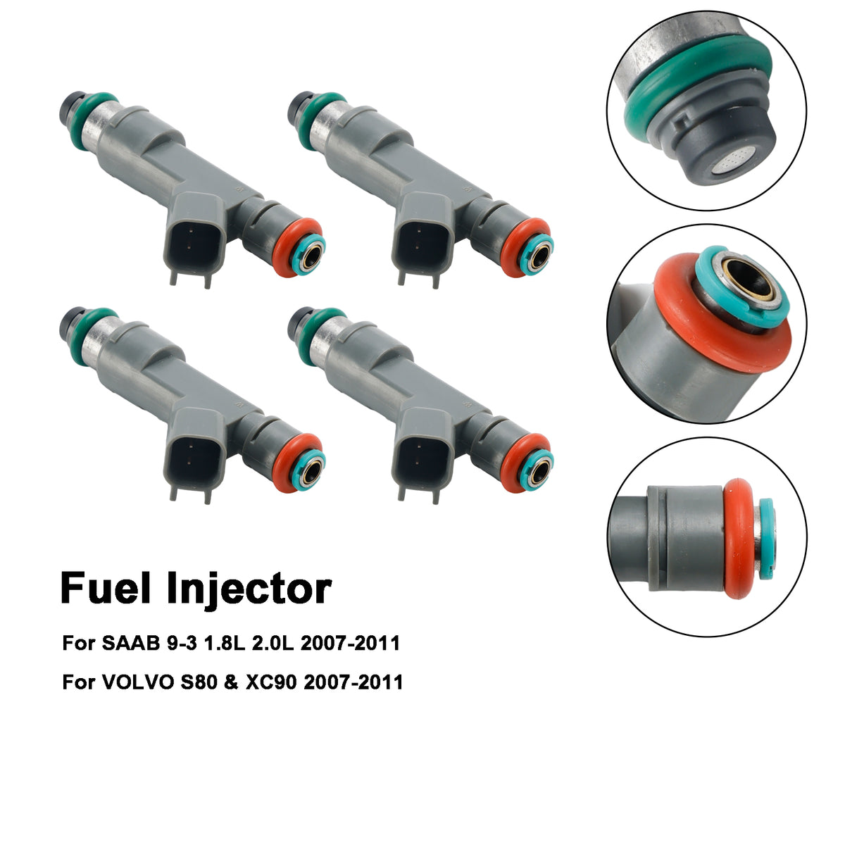 SAAB 9-3 2.0L Turbo 2007-2011 8653608 4PCS Fuel Injector 55559397