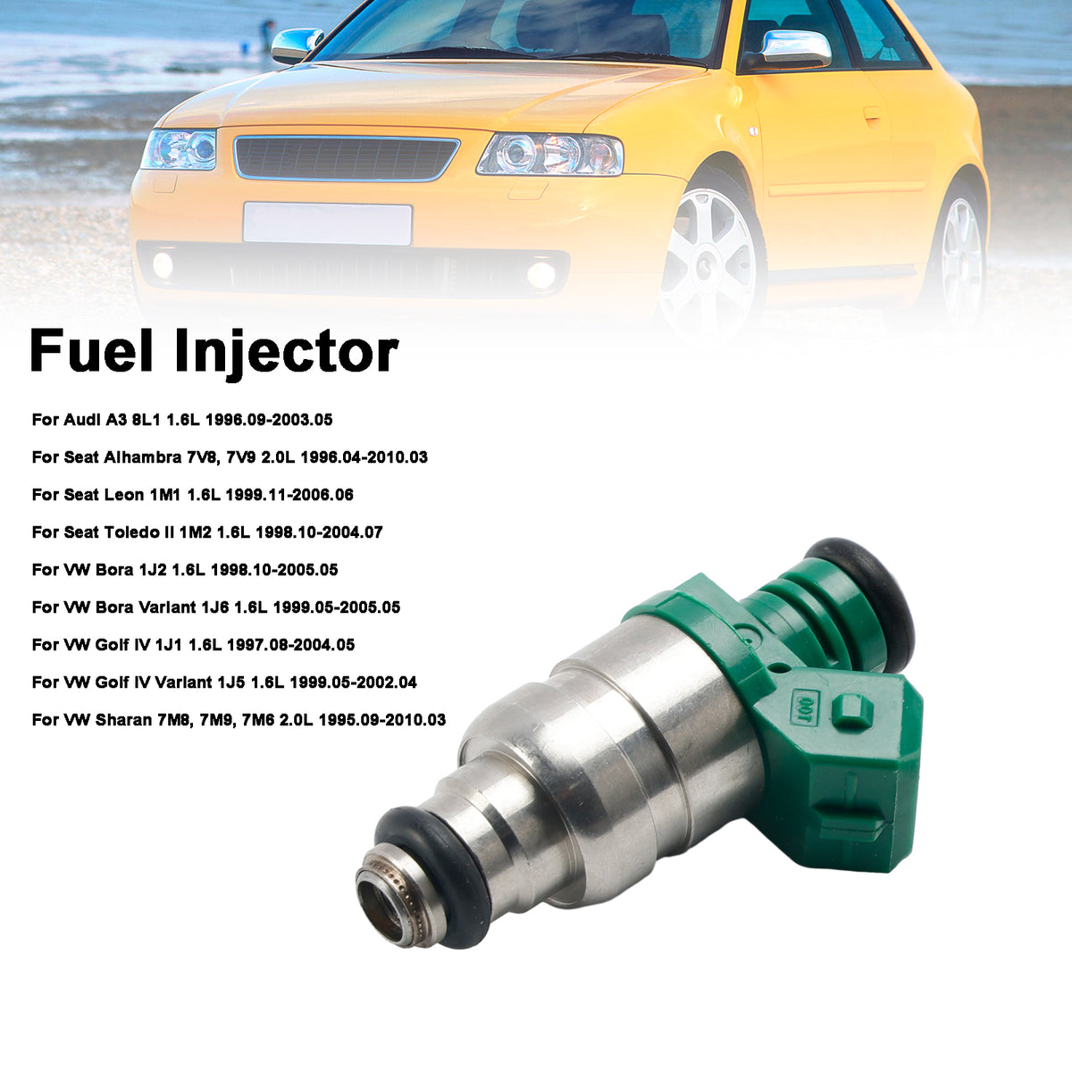 Audi A3 1.6L 1996-2003 Fit Seat Fit VW 1PCS Fuel Injector 037906031AA