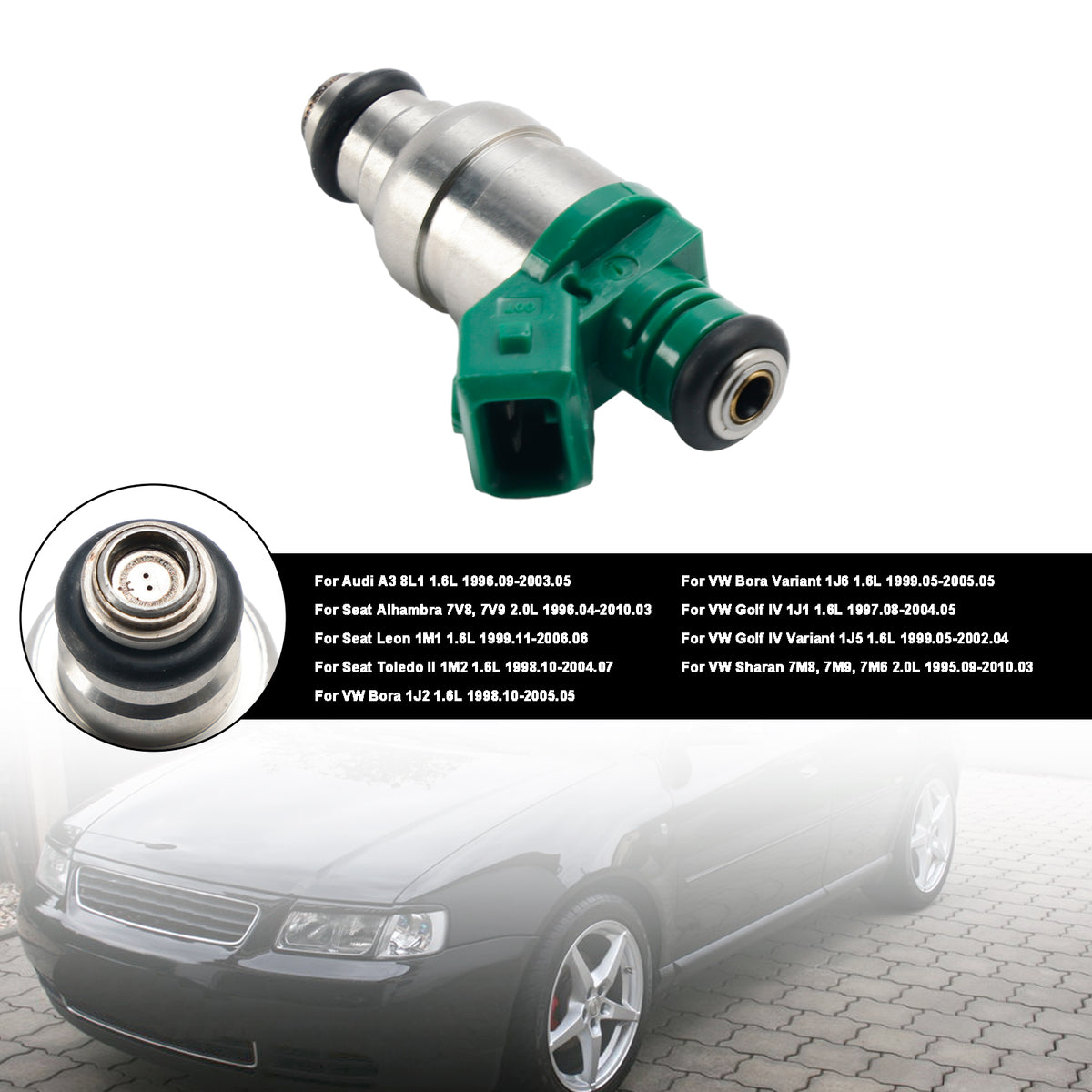 Audi A3 1.6L 1996-2003 Fit Seat Fit VW 1PCS Fuel Injector 037906031AA