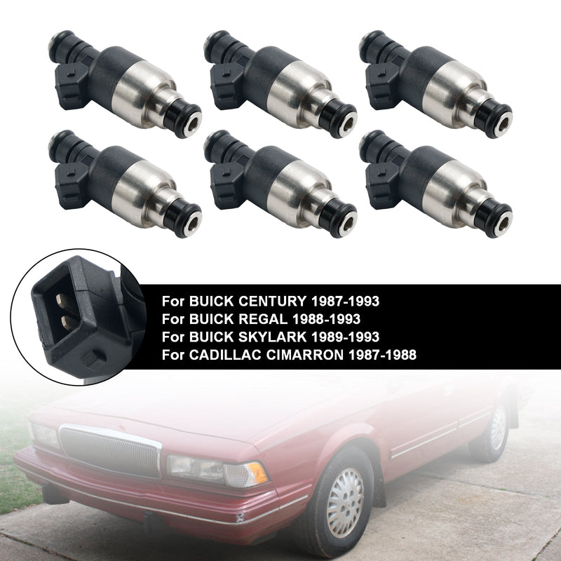 6PCS 17089569 Fuel Injector 5235136 Fit GM 2.8L 3.1L 3.3L V6 1985-1994 17084888