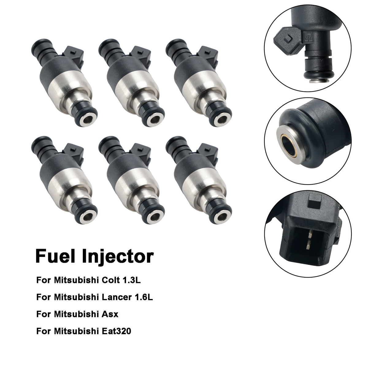 6PCS 17089569 Fuel Injector 5235136 Fit GM 2.8L 3.1L 3.3L V6 1985-1994 17084888