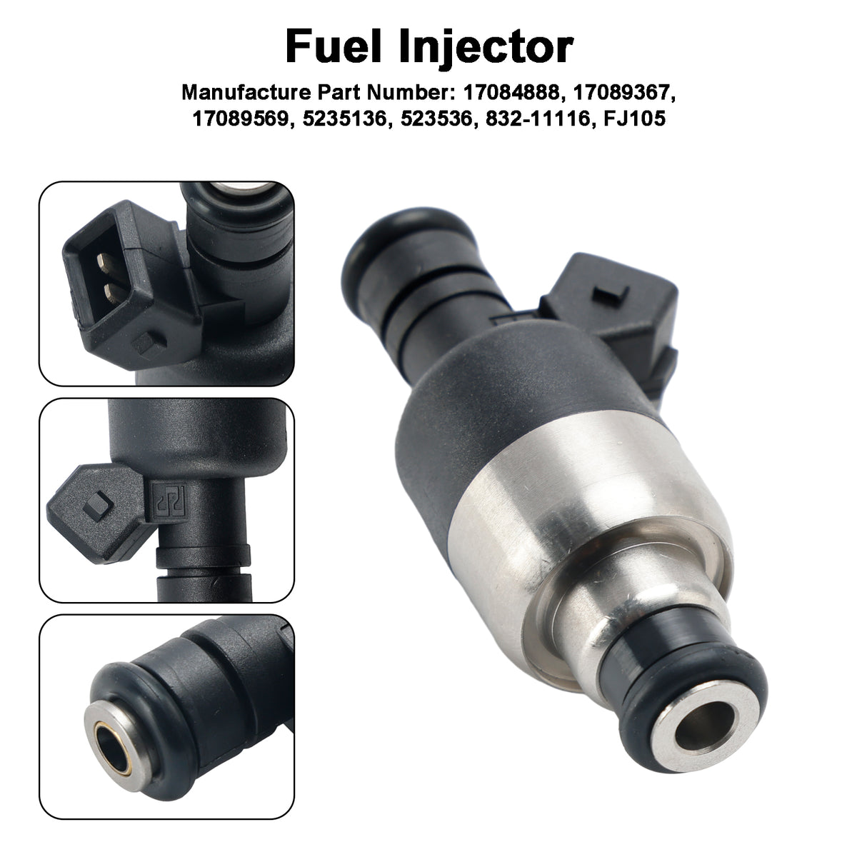 GM 2.8L 3.1L 3.3L V6 1985-1994 17089569 1PCS Fuel Injector 5235136