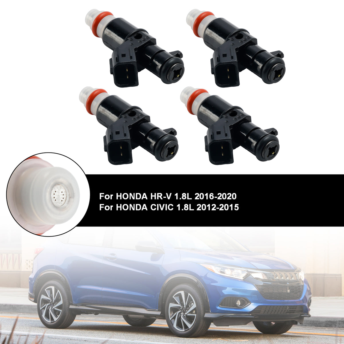 Honda Civic 2012-2015 Fit HRV 2016-2020 1.8L 4PCS Fuel Injector 16450-R2E-L01