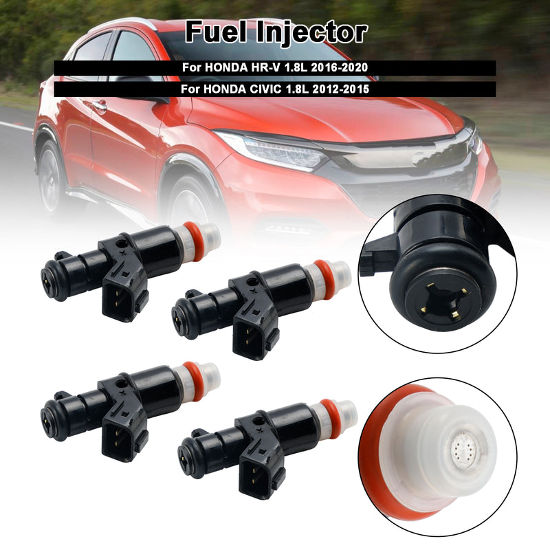 Honda Civic 2012-2015 Fit HRV 2016-2020 1.8L 4PCS Fuel Injector 16450-R2E-L01