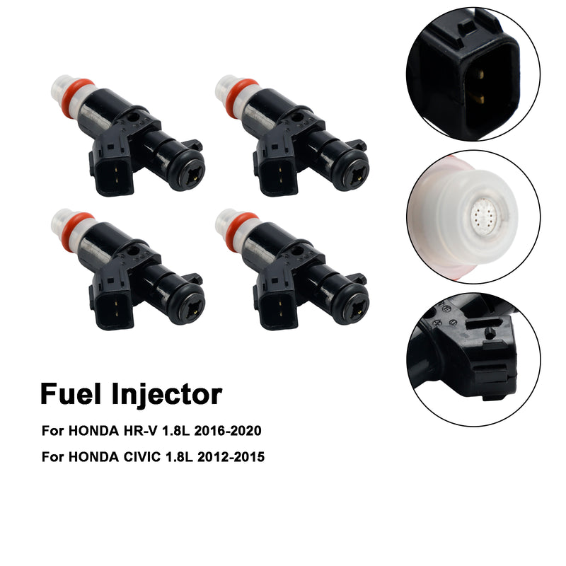 Honda Civic 2012-2015 Fit HRV 2016-2020 1.8L 4PCS Fuel Injector 16450-R2E-L01