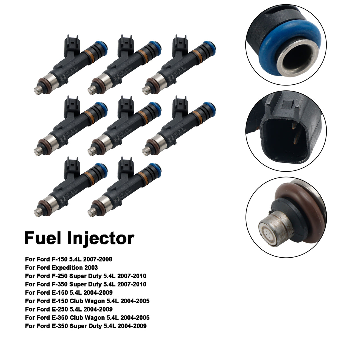 Ford F150 F-150 5.4L 2007-2009 E150 E250 8PCS Fuel Injector 0280158138