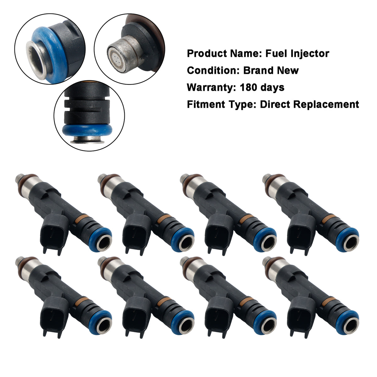 Ford F150 F-150 5.4L 2007-2009 E150 E250 8PCS Fuel Injector 0280158138