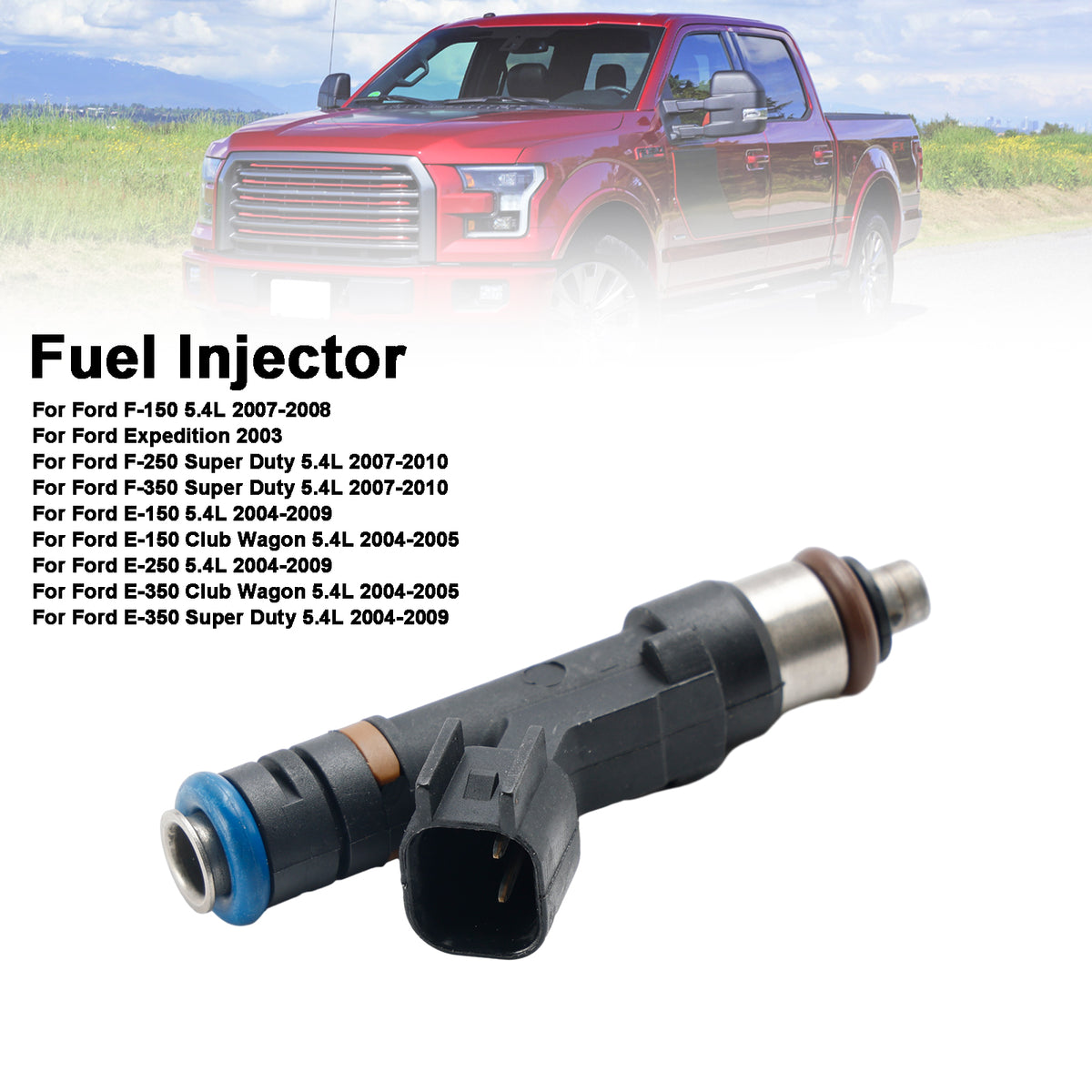 Ford F150 F-150 5.4L 2007-2009 E150 E250 1PCS Fuel Injector 0280158138