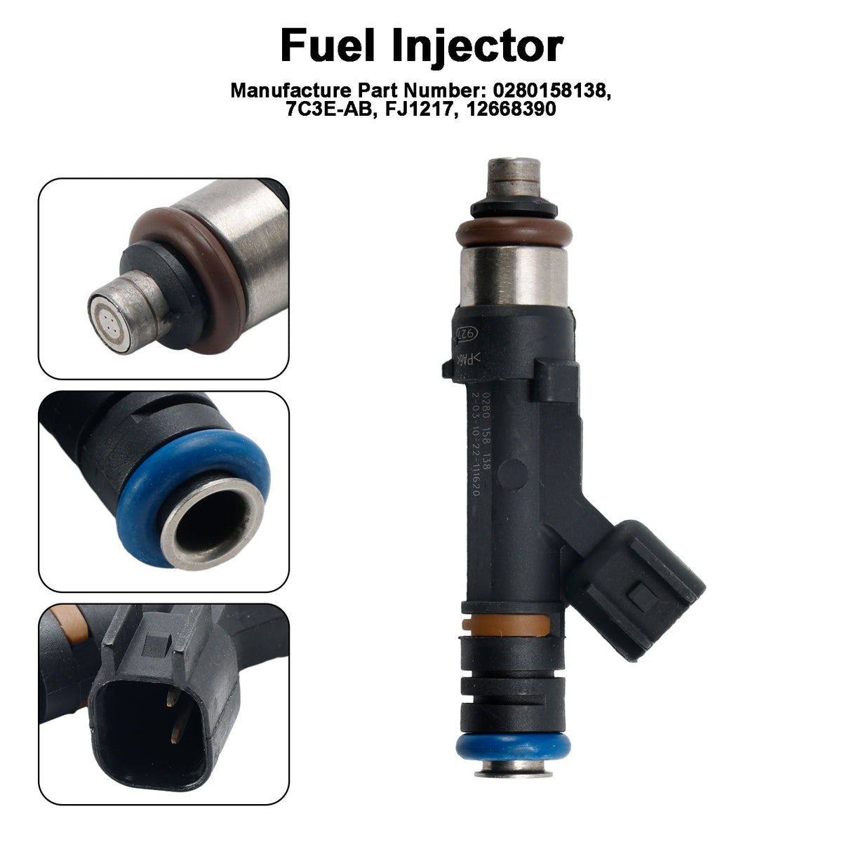 Ford F150 F-150 5.4L 2007-2009 E150 E250 1PCS Fuel Injector 0280158138