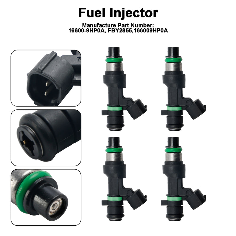 Nissan Altima 2015-2017 2.5L I4 FBY2855 4PCS Fuel Injector 16600-9HP0A