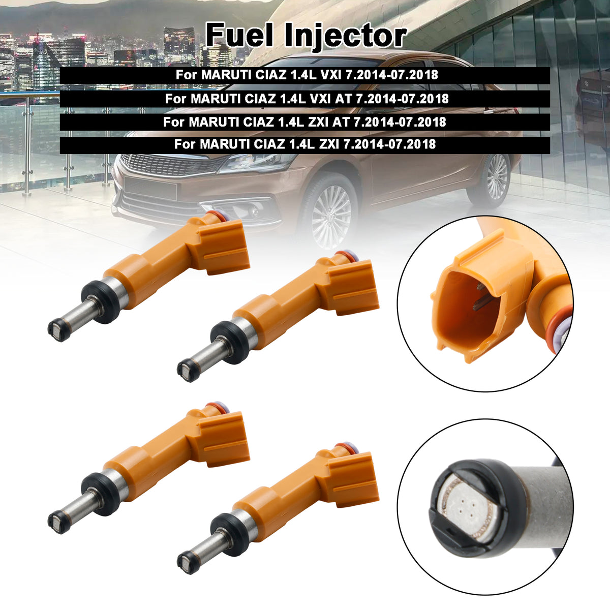 MARUTI CIAZ 1.4L ERTIGA SWIFT DZIRE 4PCS Fuel Injector 15710M83P00
