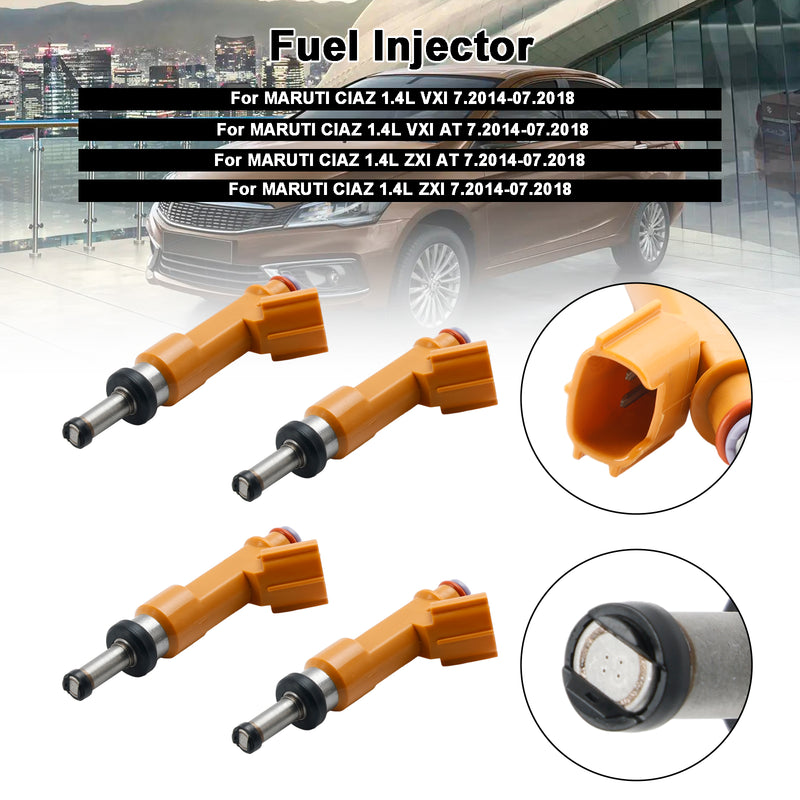 MARUTI CIAZ 1.4L ERTIGA SWIFT DZIRE 4PCS Fuel Injector 15710M83P00