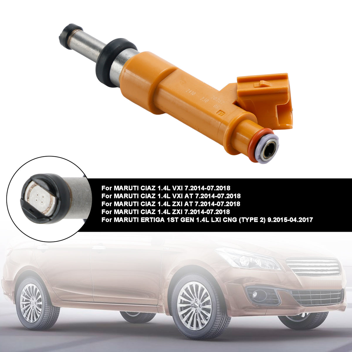 MARUTI CIAZ 1.4L ERTIGA SWIFT DZIRE 1PCS Fuel Injector 15710M83P00