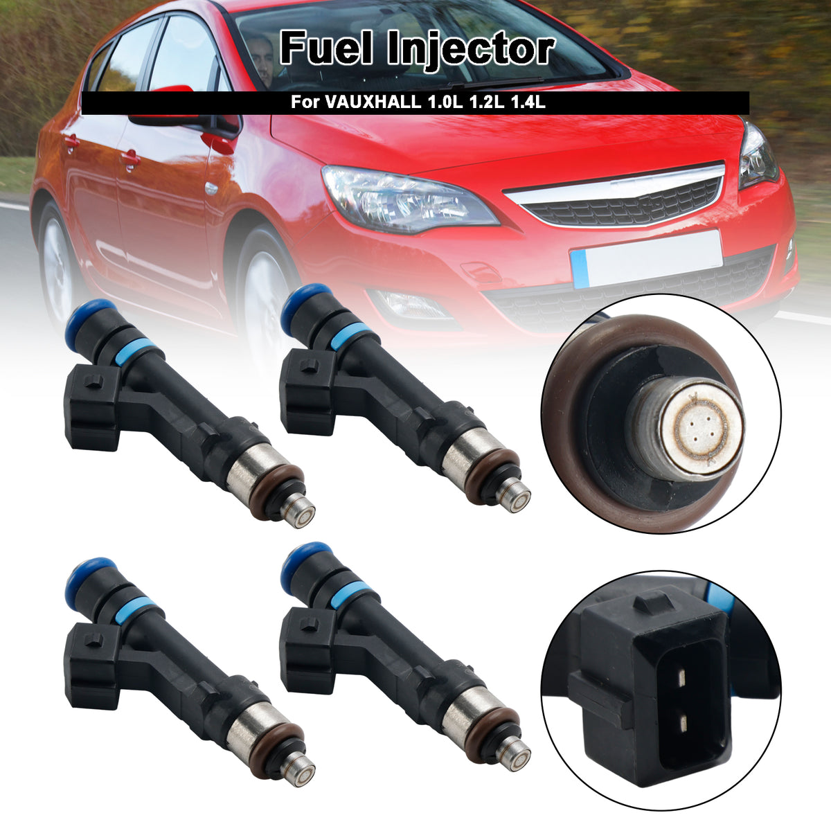 VAUXHALL 1.0 1.2 1.4 0280158181 4PCS PETROL ENGINE FUEL INJECTOR 24420543