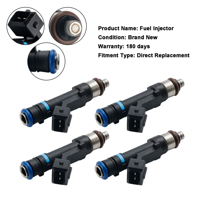 VAUXHALL 1.0 1.2 1.4 0280158181 4PCS PETROL ENGINE FUEL INJECTOR 24420543
