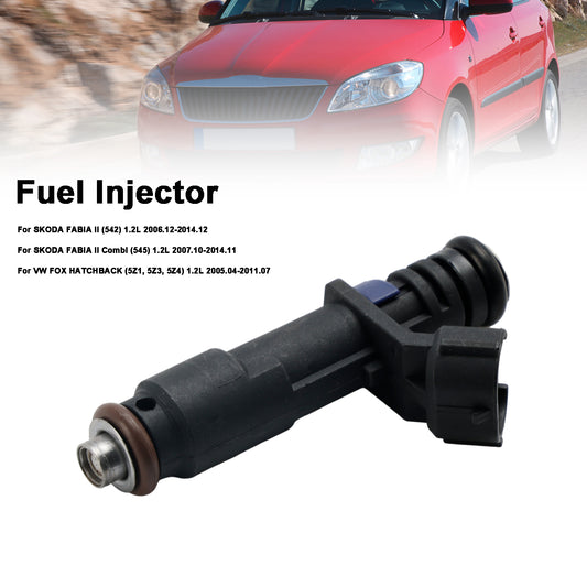 VW Fox Hatchback Fit Skoda Fabia II 1.2L 1PCS Fuel Injector 03D906031G