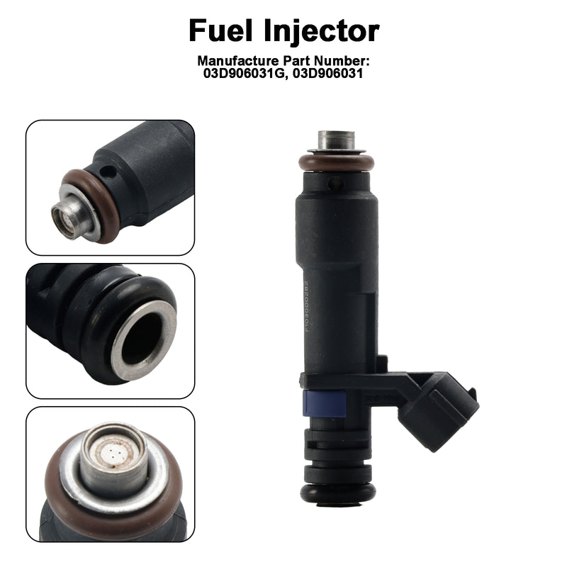 VW Fox Hatchback Fit Skoda Fabia II 1.2L 1PCS Fuel Injector 03D906031G
