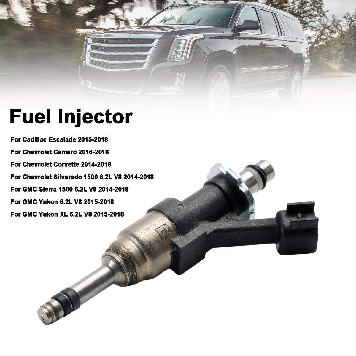 Cadillac Escalade 2015-2018 Fit Camaro 2016-2018 1PCS Fuel Injector 12668393