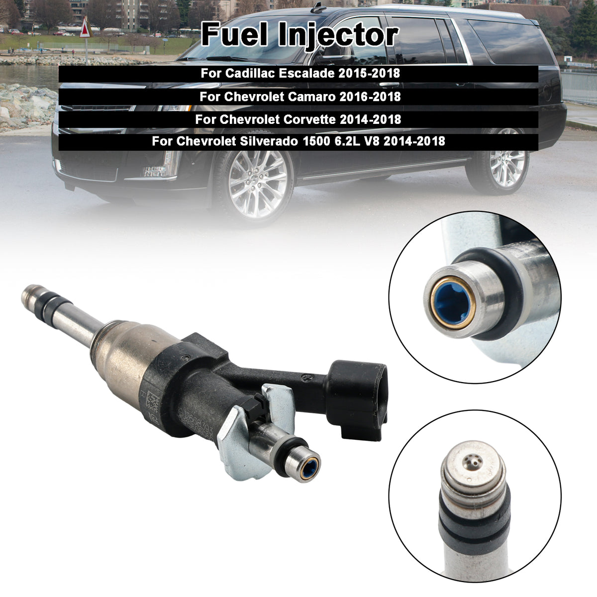 Cadillac Escalade 2015-2018 Fit Camaro 2016-2018 1PCS Fuel Injector 12668393